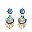 Jeweljunk Blue Meenakari Afghani Earrings - 1312407E