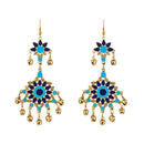 Jeweljunk Blue Meenakari Afghani Earrings - 1312409D