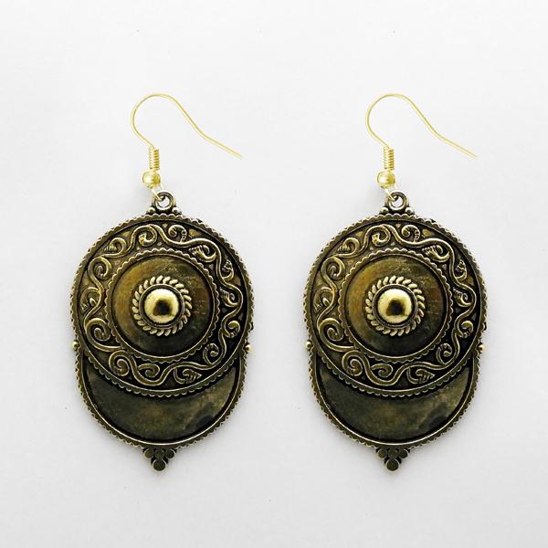 Urthn Antique Gold Plated Dangler Earrings - 1312422A