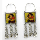 Urthn Rhodium Plated Dangler Earrings - 1312425A