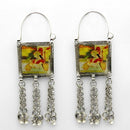 Urthn Rhodium Plated Dangler Earrings - 1312425B