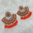 Kriaa Kundan Stone Gold Plated Dangler Earrings - 1312911D