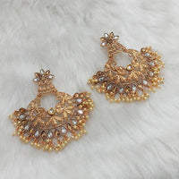 Kriaa Austrian Stone Gold Plated Dangler Earrings - 1313009A