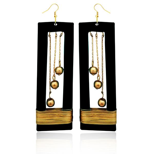 Urthn Zinc Alloy Gold Plated Dangler Earrings