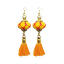Jeweljunk Yellow Thread Gold Plated Tassel Earrings - 1313311B