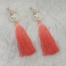 Jeweljunk Thread Gold Plated Butterfly Design Tassel Earrings - 1313330A
