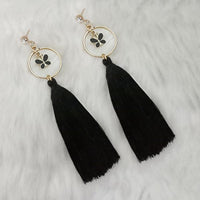 Jeweljunk Thread Gold Plated Butterfly Design Tassel Earrings - 1313330B
