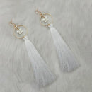 Jeweljunk Thread Gold Plated Butterfly Design Tassel Earrings - 1313330E