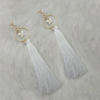 Jeweljunk Thread Gold Plated Butterfly Design Tassel Earrings - 1313330E