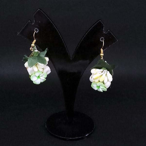 Kriaa Green Floral Earrings