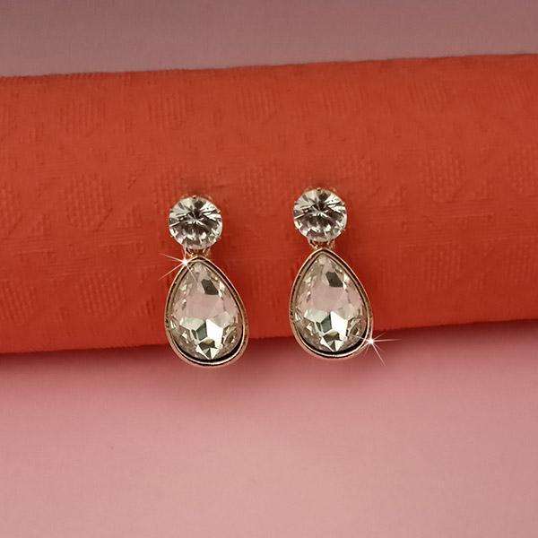 Kriaa White Crystal And Austrian Stone Stud Earrings - 1313663G