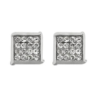 Kriaa Austrian Stone Silver Plated Pack Of 6 Stud Earrings