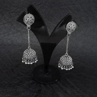 Jeweljunk Oxidised Beads Jhumki Earrings - 1314544