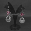Jewljunk Oxidised Stone Dangler Earrings - 1314554C