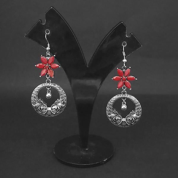 Jewljunk Oxidised Stone Dangler Earrings - 1314554F