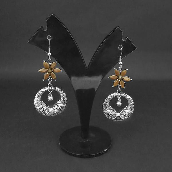 Jewljunk Oxidised Stone Dangler Earrings - 1314554G