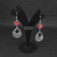 Jewljunk Oxidised Stone Dangler Earrings - 1314555C