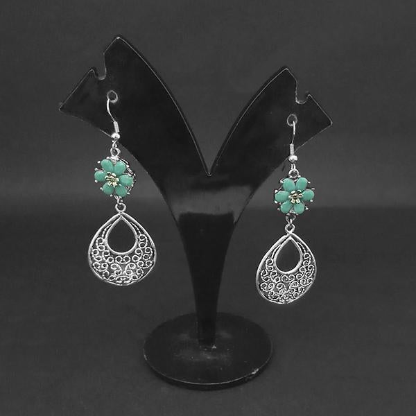 Jewljunk Oxidised Stone Dangler Earrings - 1314555F