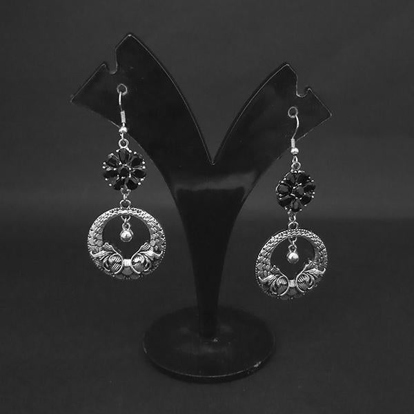 Jewljunk Oxidised Stone Dangler Earrings - 1314556C