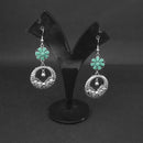 Jewljunk Oxidised Stone Dangler Earrings - 1314556D