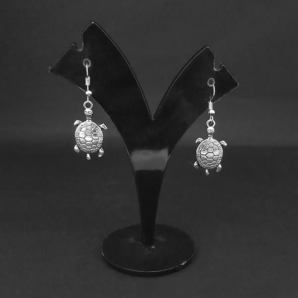 Jewljunk Oxidised Tourtle Design Dangler Earrings - 1314563