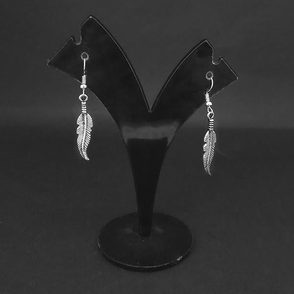 Jewljunk Oxidised Leaf Design Dangler Earrings - 1314570