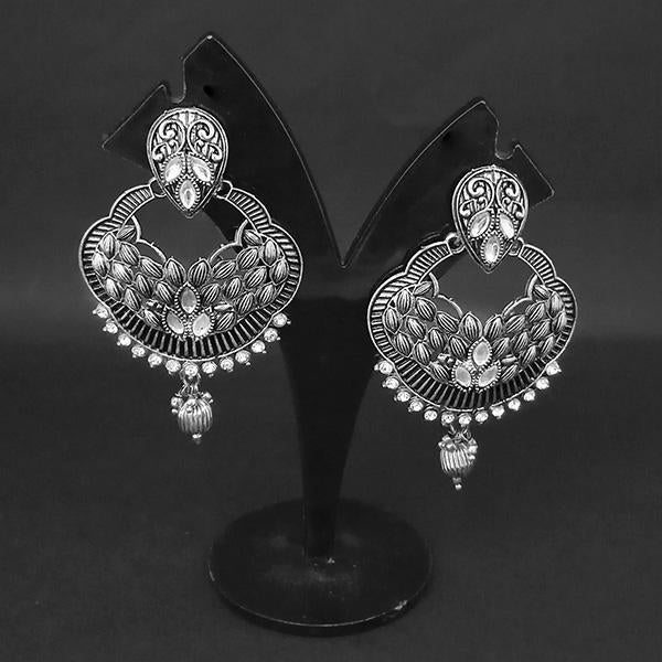 Jewljunk Oxidised Stone Dangler Earrings - 1314571