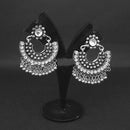 Jewljunk Oxidised Stone Chandbali Earrings - 1314574