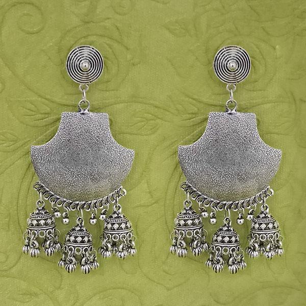 Tip Top Fashions Oxidised Beads Dangler Earrings - 1314588