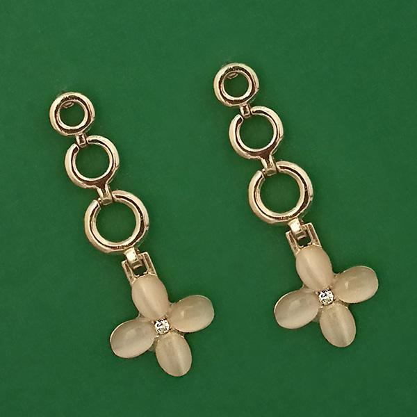 Kriaa Gold Plated Austrian Stone Dangler Earrings - 1314609