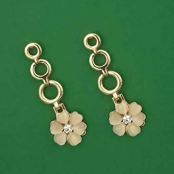 Kriaa Gold Plated Austrian Stone Dangler Earrings - 1314612