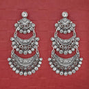 Jeweljunk Silver Plated Austrian Stone Dangler Earrings - 1314727