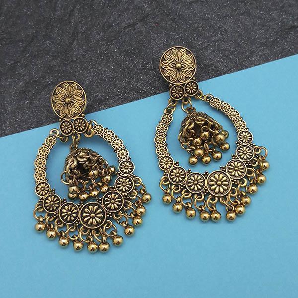 Jeweljunk Gold Plated Jhumki Earrings - 1314835