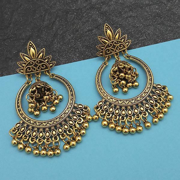 Jeweljunk Gold Plated Jhumki Earrings - 1314838