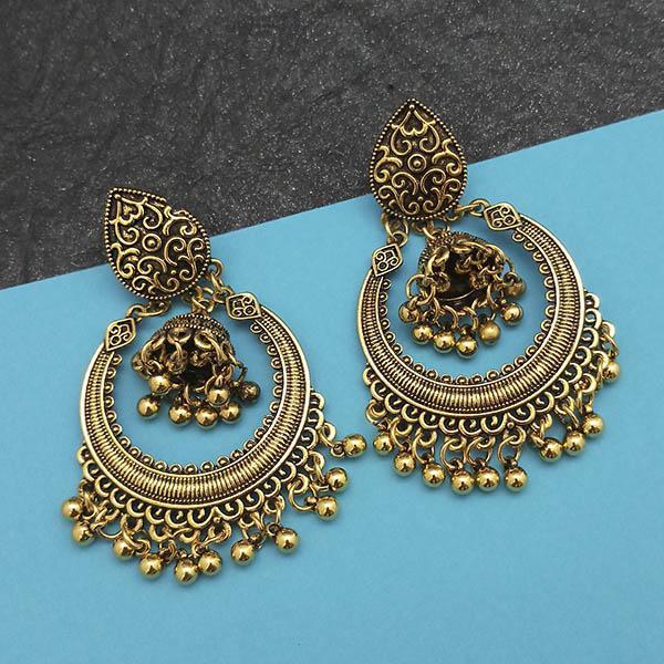 Jeweljunk Gold Plated Jhumki Earrings - 1314841