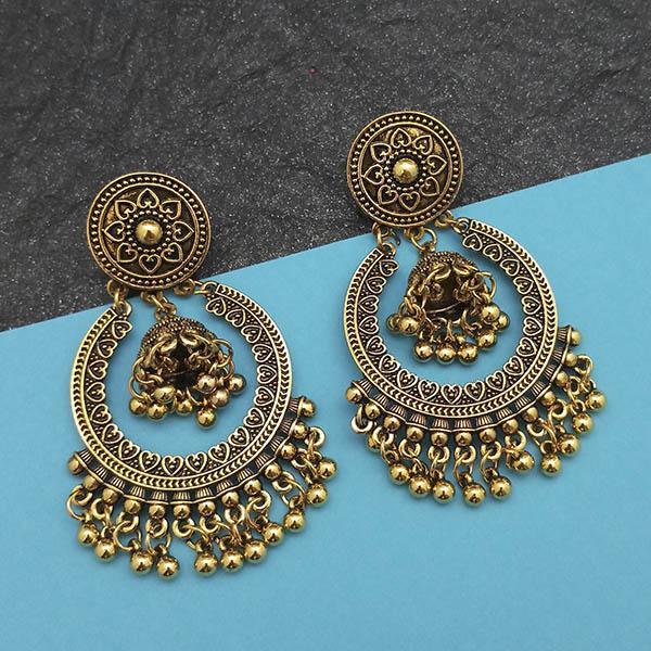 Jeweljunk Gold Plated Jhumki Earrings - 1314843