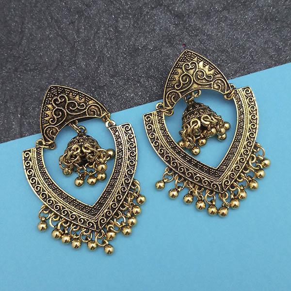 Jeweljunk Gold Plated Jhumki Earrings - 1314844