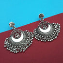 Jeweljunk Silver Plated Mirror Dangler Earrings - 1315302