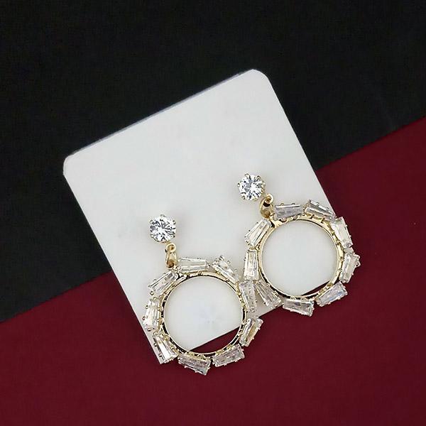 Urthn AD Stone Gold Plated Dangler Earrings  - 1315850A