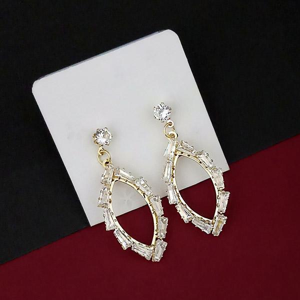 Urthn AD Stone Gold Plated Dangler Earrings  - 1315851A