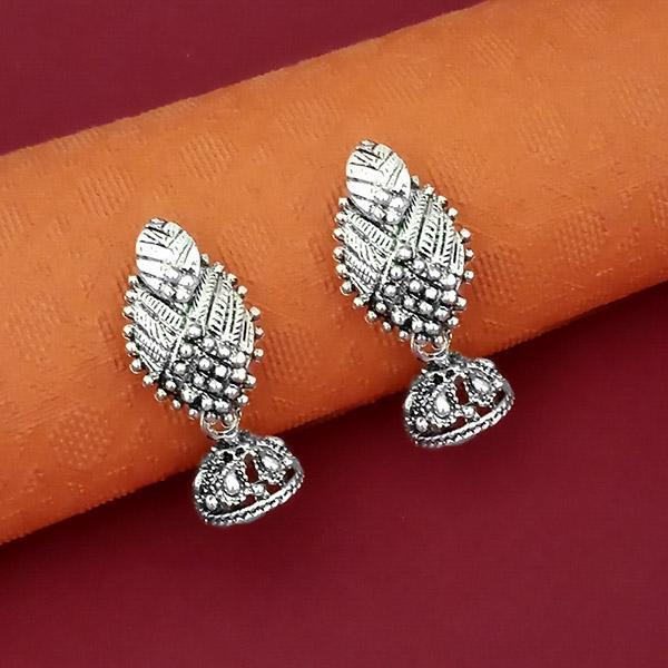 Tip Top Fashions Oxidised Plated Dangler Jhumki earrings - 1316002