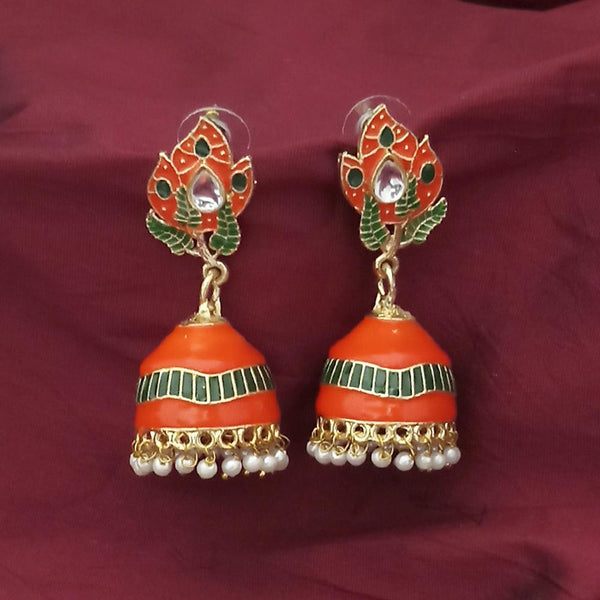 Buy MS Fashion India Orange Color Jhalar Long Drop Party Beads Sun Design  Earrings Online at Best Price | Distacart
