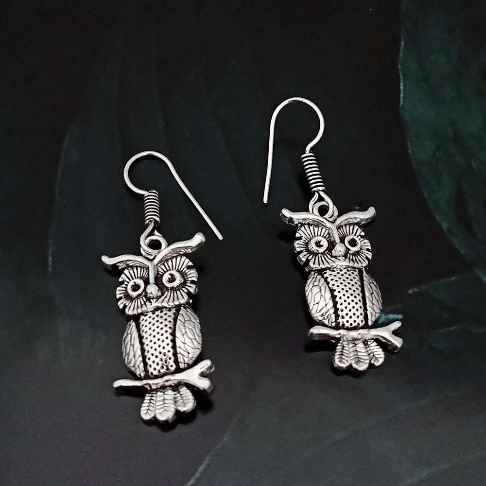 Jeweljunk Silver Plated Dangler Earrings