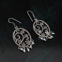 Jeweljunk Silver Plated Dangler Earrings