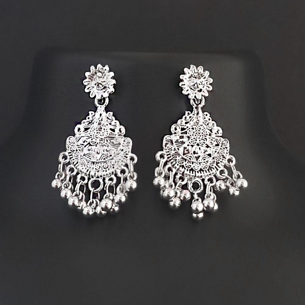 Kriaa Oxidised Plated Pack Of 12 Dangler Earrings  - 1317004C