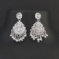 Kriaa Oxidised Plated Pack Of 12 Dangler Earrings  - 1317004C