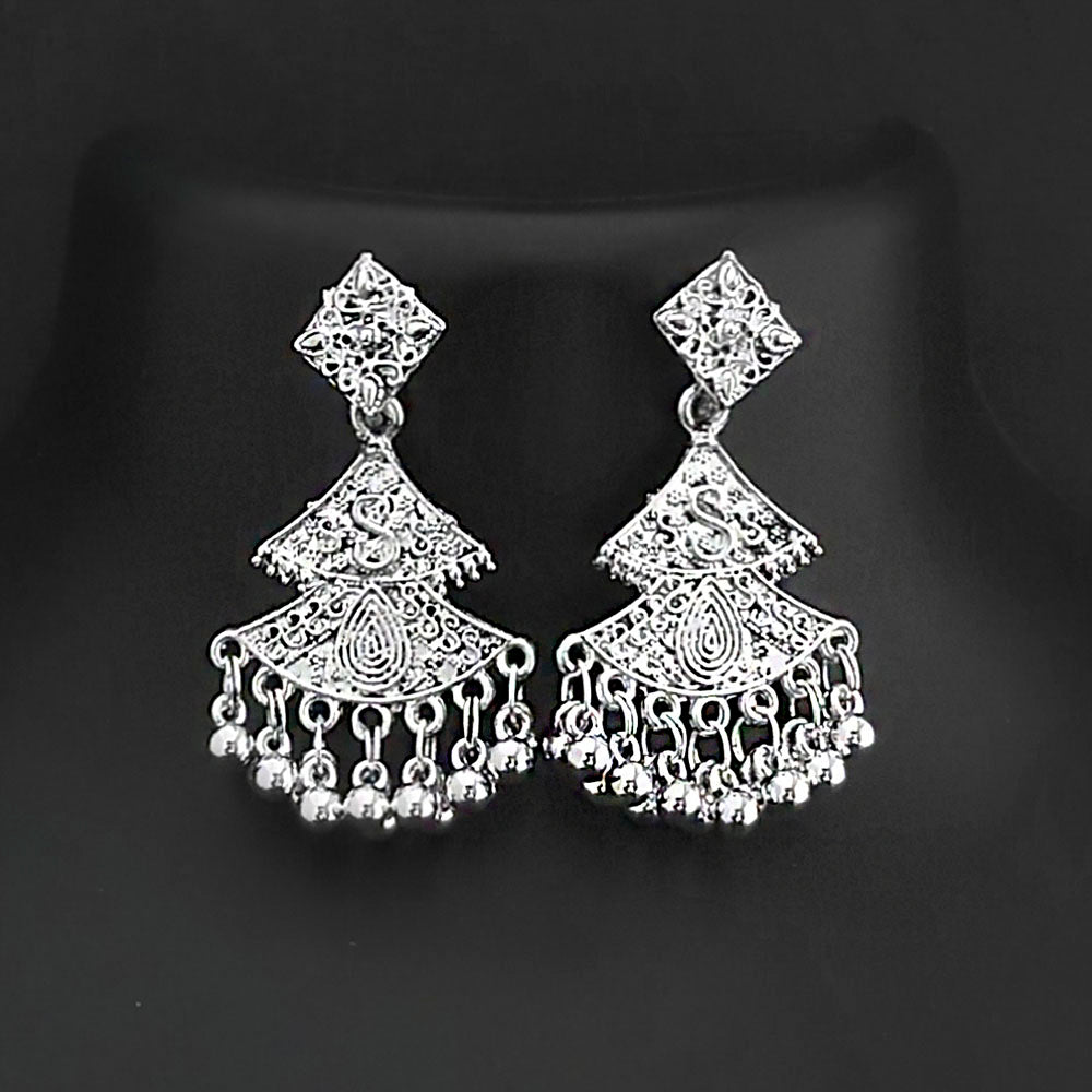 Shubh Arts Oxidised Plated Dangler Earrings