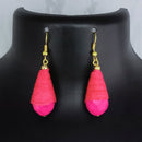 Kriaa Antique Gold Plated Thread Dangler Earrings