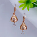 JB Arts Gold Plated AD Stone Jhumki Earrings