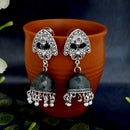 JewelJunk Black Oxidized Plated Jhumka